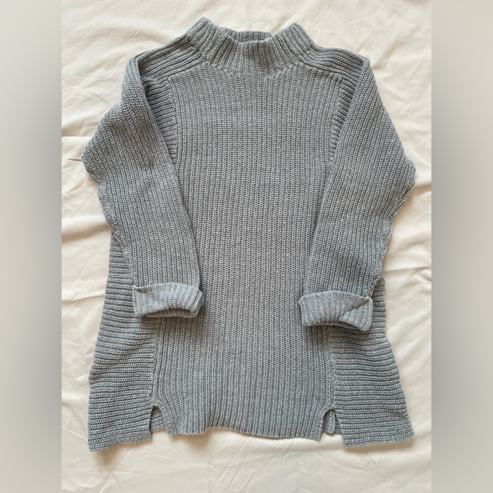 Andrea Jovine mock neck 3/4 sleeve sweater